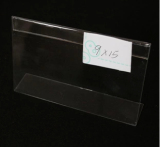 L型台签展示牌 桌牌标价牌 透明有机塑料席卡牌 9*15标价签价格牌