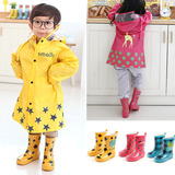 柠檬宝宝 韩国男女幼儿童雨鞋雨靴 可爱时尚 小学生雨鞋中筒套鞋