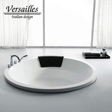 热销意大利Versailles 1.5/1.8米嵌入式进口亚克力圆形浴缸V669