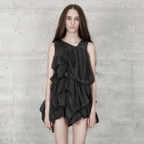 ISAEI 独立原创设计师品牌立体剪裁不规则堆叠连衣裙春夏新款女装