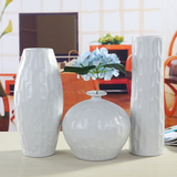 景德镇陶瓷工艺品摆件艺术大花瓶客厅家居装饰品白色现代客厅摆件