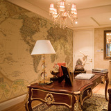 乐嘉 大型壁画 欧式世界地图 个性定制壁纸 奥巴马办公室背景墙纸