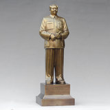 毛主席铜像全身纯铜摆件毛泽东开国大典站像家居客厅饰品81厘米