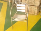 户外圆管不锈钢椅子 休闲座椅 防雨防晒阳台庭院钢椅 展会洽谈椅