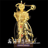 台湾盛凡青铜鎏金佛像 青铜铸造 韦陀菩萨（68cm) 伽蓝 韦陀护法