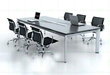 厦门办公家具多人板式钢架会议桌办公桌可拆卸条形洽谈桌定做