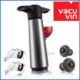荷兰进口Vacu Vin不锈钢真空抽 红酒抽气泵保鲜器 抽气筒 酒瓶塞