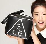 3ce化妆包韩国小号大容量手提防水收纳包女士便携随身旅行洗漱包