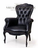 欧式老板书椅办公会议椅美实木皮餐椅古典单人沙发大师设计上海