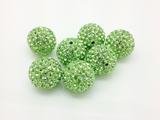 奥地利水晶球 214#绿色钻球串珠项链手链耳环配件 散珠批发满钻球