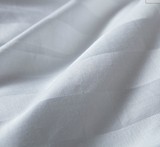 贡缎布料 宾馆酒店白缎条布 全棉加密白色3CM缎条 定做床单四件套