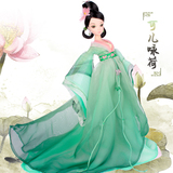 可儿娃娃 挂画系列古装中国古装娃娃咏荷 9056 室内摆设女孩礼物