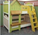 特价儿童床 实木床童床小孩床单人床双人床 彩漆床 床实木 滑梯床