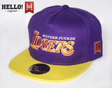 HELLO!Losers恶搞湖人队标限量snapback NBA帽子科比Lakers紫金
