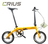 CRIUS折叠14寸时尚超轻便航空铝车架对比风行412男女式单速自行车