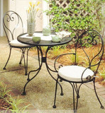 欧式铁艺餐桌椅子户外现代简约休闲阳台庭院组合三件套茶几小圆桌