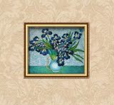 临摹梵高静物花卉油画 手绘欧式客厅玄关 抽象油画现代装饰油画
