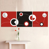 流行抽象拼图组合画家装挂画装饰图现代无框画餐厅卧室墙装饰壁画