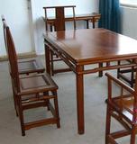 餐台 餐椅 古典家具 明清家具 仿古家具  餐厅一套  实木桌椅
