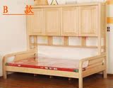 包邮 新款 特价松木实木儿童衣柜顶柜床 单人床 双人床 可定做