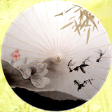 典雅荷韵1泸州油纸伞防雨古典装饰灯罩伞跳舞伞雨伞cos油纸伞批发