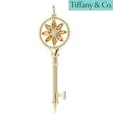 正品代购Tiffany 黛西钥匙在钻石18k金吊坠/女士项链【美国直邮】