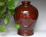 宜兴陶瓷酒坛酒瓶/红釉酒字陶瓷酒瓶(10斤装)塑料盖/(整箱出厂价)