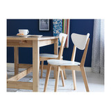 IKEA宜家代购 诺米拉卧室休闲洽谈椅餐椅简约实木塑料椅创意椅