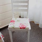田园花朵椅子垫 格瑞斯餐椅垫 纯棉坐垫 优质海绵垫 座椅垫可拆洗