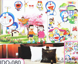 儿童房卧室教室家装饰背景蹭蹭墙贴纸 卡通立体哆啦A梦叮当机器猫