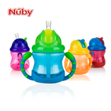 nuby/努比婴儿宝宝儿童双耳水杯吸管杯学饮杯防漏