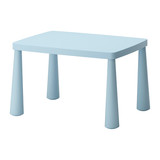 北京宜家代购IKEA玛莫特学习桌塑料桌子长桌儿童桌粉色 75*55