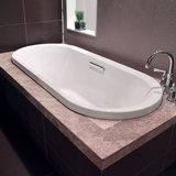 科勒浴缸 K-18345T-0 艾芙椭圆形嵌入式浴缸