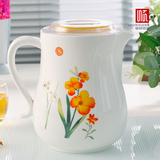 陶瓷茶壶韩国大容量厨房水壶花草茶具 冷水壶大瓷壶水具套装特价