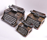 复古打字机模型仿古老式打字机家居摆件酒吧影楼咖啡厅橱窗摆件