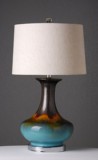 美式陶瓷台灯 现代简约创意时尚北欧宜家样品房家居床头灯