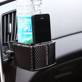 日本YAC多功能车载手机座支架 出风口轿车内水杯架茶杯架汽车用品