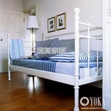 特价欧式多功能沙发床单人铁艺双人床美式1.2米客厅储物 沙发床架