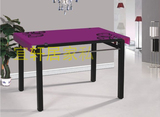 成都家具钢化玻璃餐桌C-02紫色简约现代长方形饭桌厂家直销