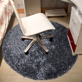 丽家简约现代 客厅卧室防滑垫 圆形瑜伽垫 亮丝韩国丝电脑椅地毯