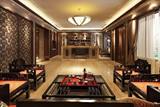 西朗高档全铜西班牙进口云石中式灯饰客厅餐厅吸顶灯配红木家具