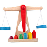 木制天平玩具 益智早教玩具 识重量 识数字幼儿童智力玩具