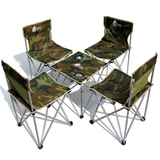 狂野者迷彩桌椅套装户外折叠桌椅便携组合套装 钓鱼椅