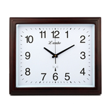 康巴丝挂钟中式客厅钟表时尚简约时钟现代挂表实木静音三代电波钟