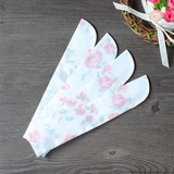 【白鸟居】折扇扇套扇袋 7寸 日本和风双层折扇扇套 真丝印花玫瑰