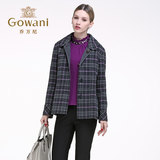 乔万尼2015冬季新款女装上衣休闲羊绒外套长袖羊毛开衫修身