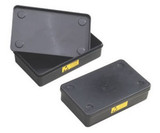 黑色ESD防静电盒子 带盖式元件盒 饭盒带盖子物料盒 202×123×50
