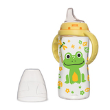 小V全球购德国NUK 防胀气 婴儿宝宝无BPA卡通带手柄 学饮杯 奶瓶