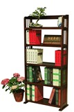 特价五层书架实木 简易环保书橱储物 搁板置物架子加固 木质书柜