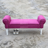 包邮现代简约时尚中式兼职换鞋凳服装店沙发创意长条矮试皮凳子